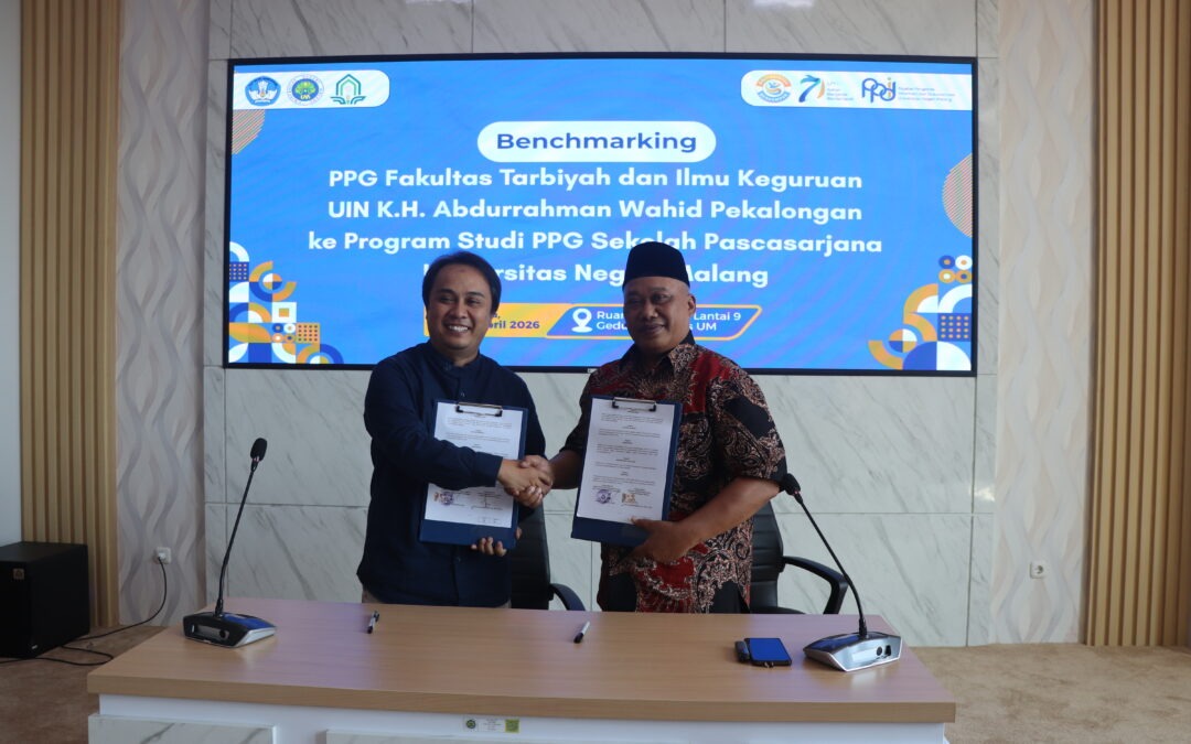Sekolah Pascasarjana UM dan FTIK UIN Gusdur Pekalongan Tandatangani MoU dalam Kegiatan Benchmarking PPG