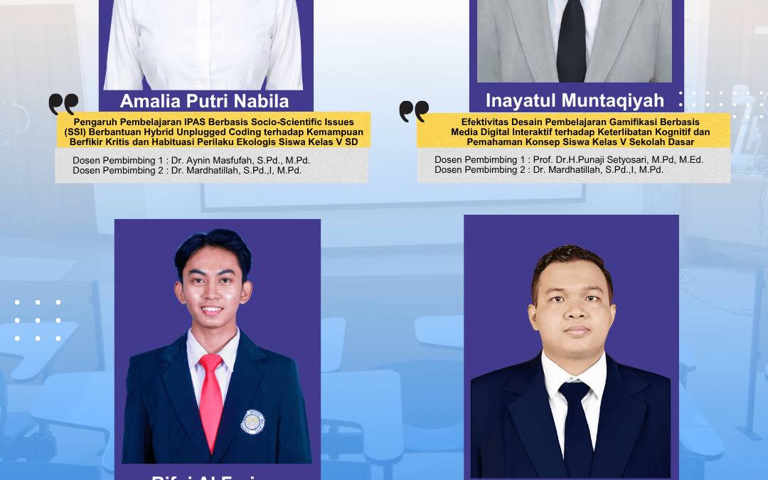 Selamat dan Sukses Mahasiswa S2 Pendidikan Dasar Sekolah Pascasarjana Lolos Pendanaan Hibah Tesis Universitas Negeri Malang Tahun 2026