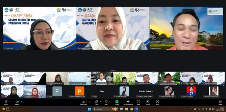 Kuliah Tamu Magister BIPA UM Soroti Strategi Membawa Sastra Indonesia ke Panggung Dunia